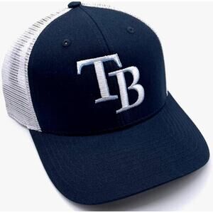 Tampa Bay Rays Trucker Hat Mesh Adjustable Embroidered